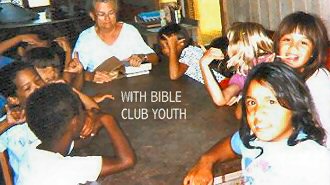with Bible club youth